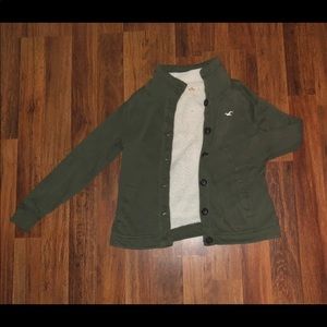 Hollister Sherpa Lined Cardigan